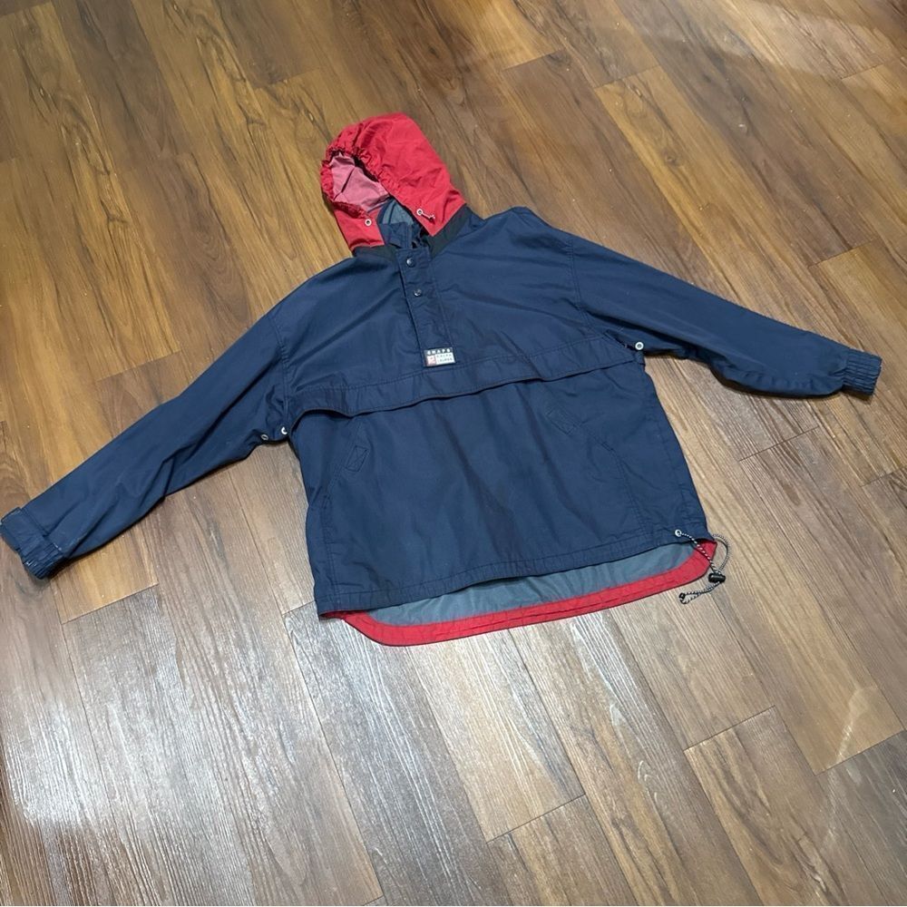 Chaps Ralph Lauren Men's Medium Hooded Windbreaker Pullover Size Medium